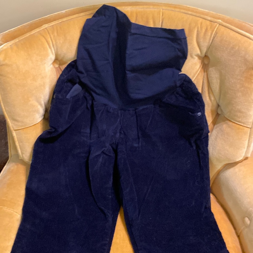 Black corduroy maternity jeans